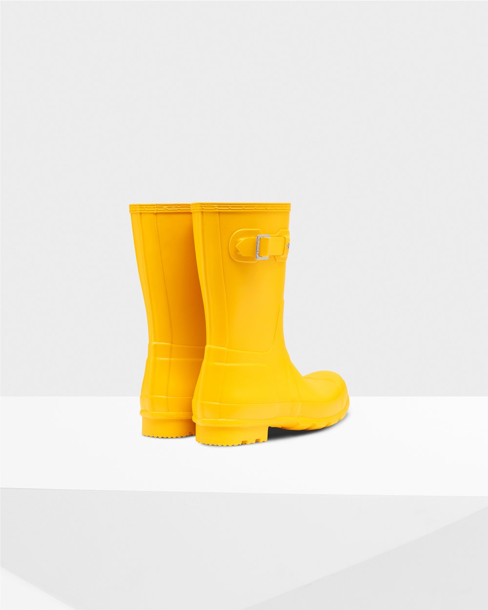 Men Hunter Original | Short Rain Boots Yellow | NZ-65182-WNHQ